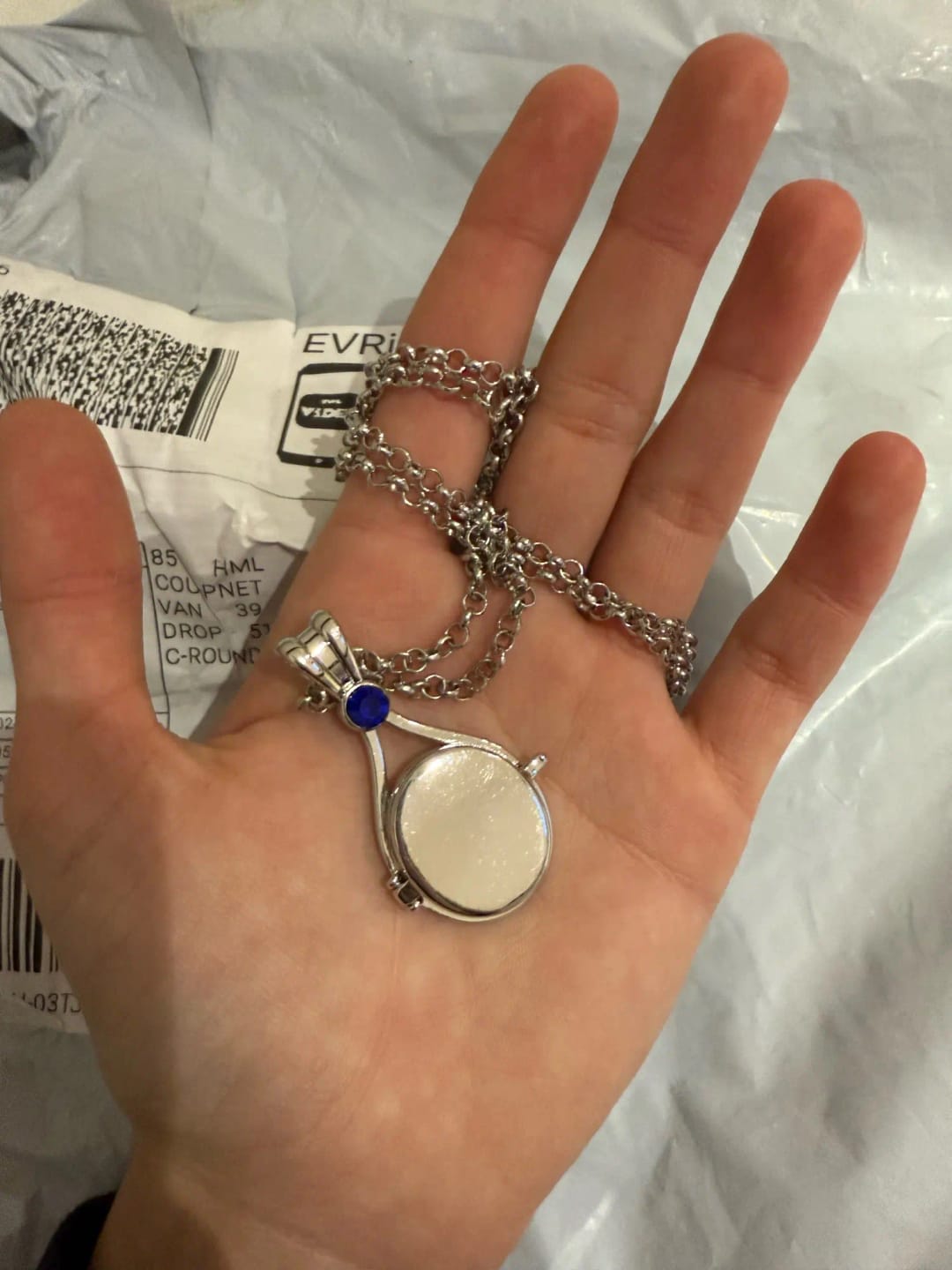 Customer photo review of H2O Just Add Water Mermaid Locket Necklace