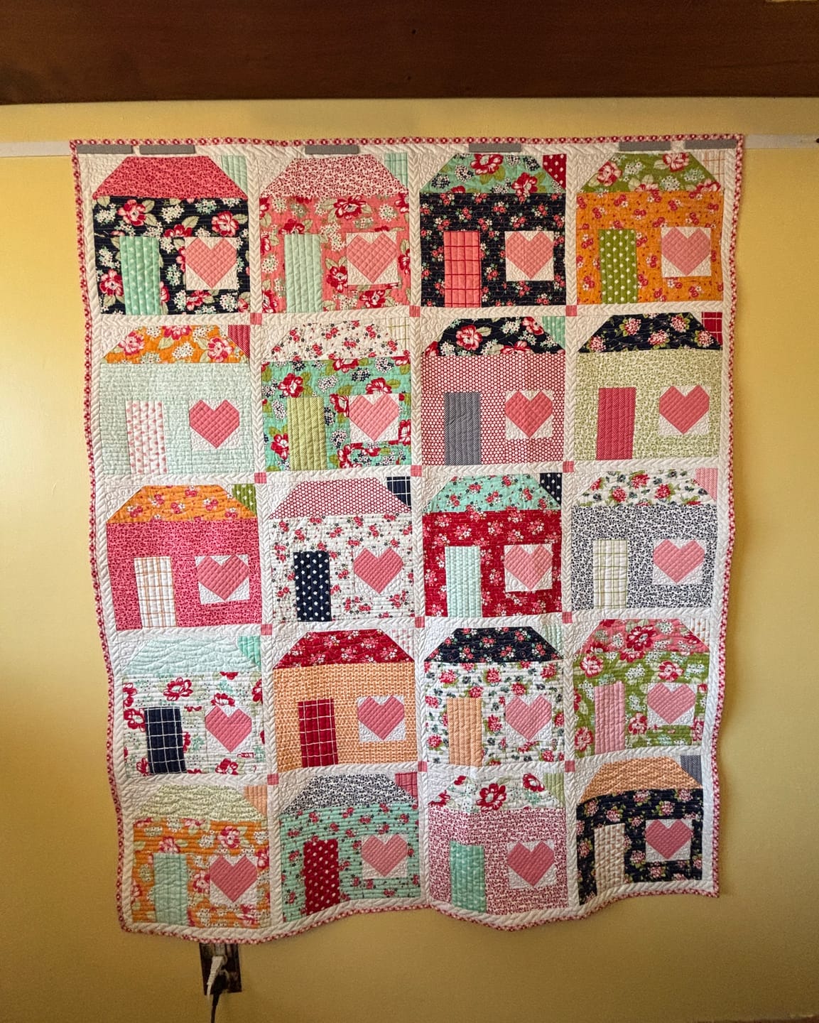 Customer photo review of Quik Hang Magnetic Quilt Hanging System by SewTites