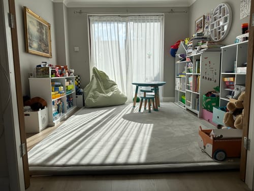 Customer photo review of Grey Play Mat