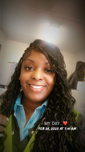 Customer photo review of Crush Bohemian Cornrow Braided Wig, Swiss Full Lace, Black Color, Waist Length, Standard Density.