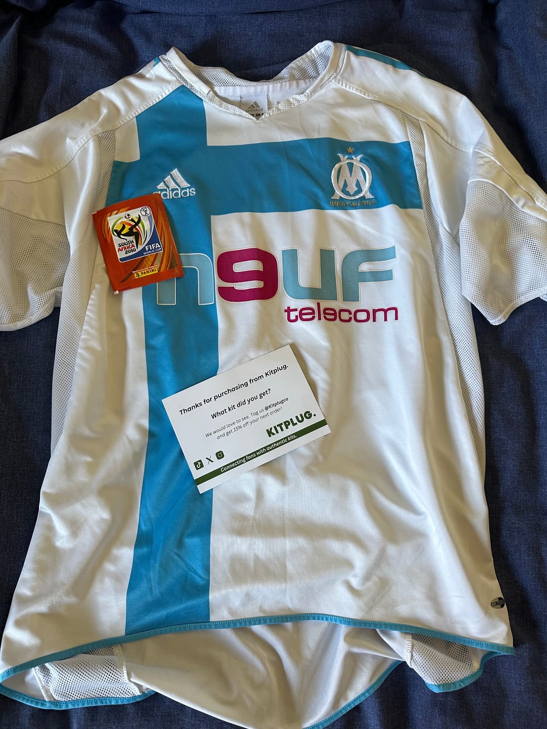 Customer photo review of RETRO Mystery Football Shirt