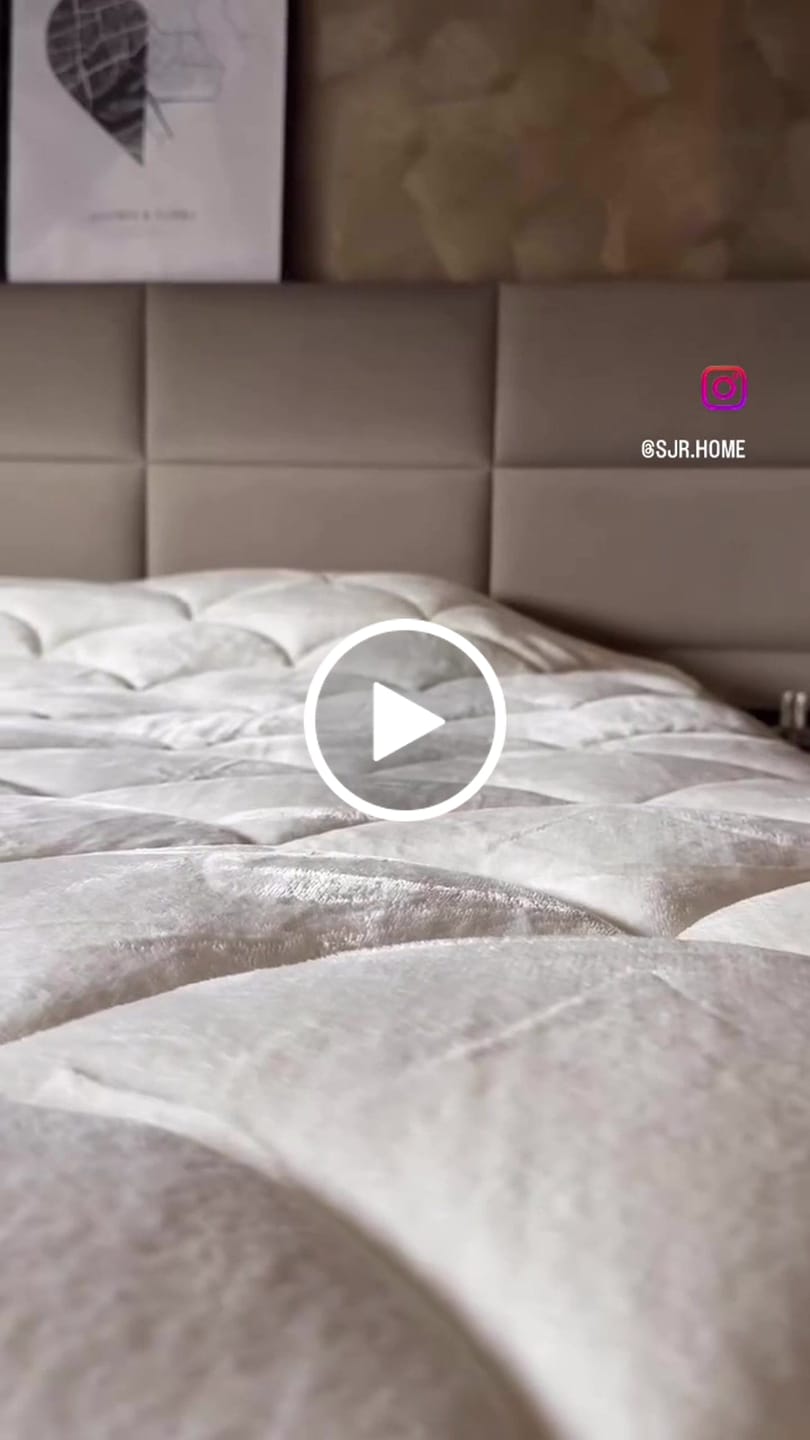 Customer video review of Dekbed Zonder Overtrek Velvet™ Pearl White