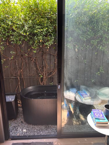 Customer photo review of Nordhaus Ice Bath - WIFI - Matte Black - Fluted