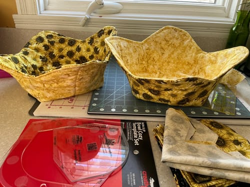 Customer photo review of Creative Grids Bowl Cozy Template Set Ruler