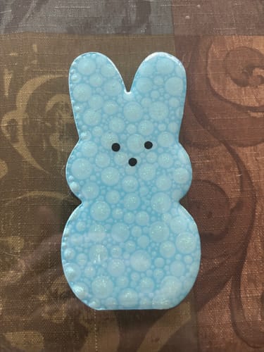 Customer photo review of Unfinished Wood Easter Bunny Marshmallow Cutout - Craft- up to 46" DIY
