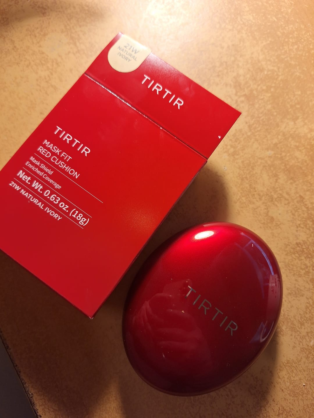 Customer photo review of Noturīgs kušons ar daļēji matētu noslēguma akcentu TIRTIR Mask Fit Red Cushion SPF40 PA++