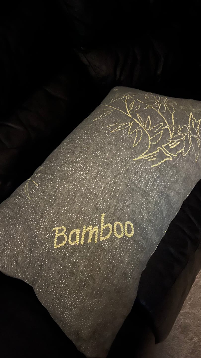 Customer photo review of Bamboo Charcoal Memory Foam Pillow