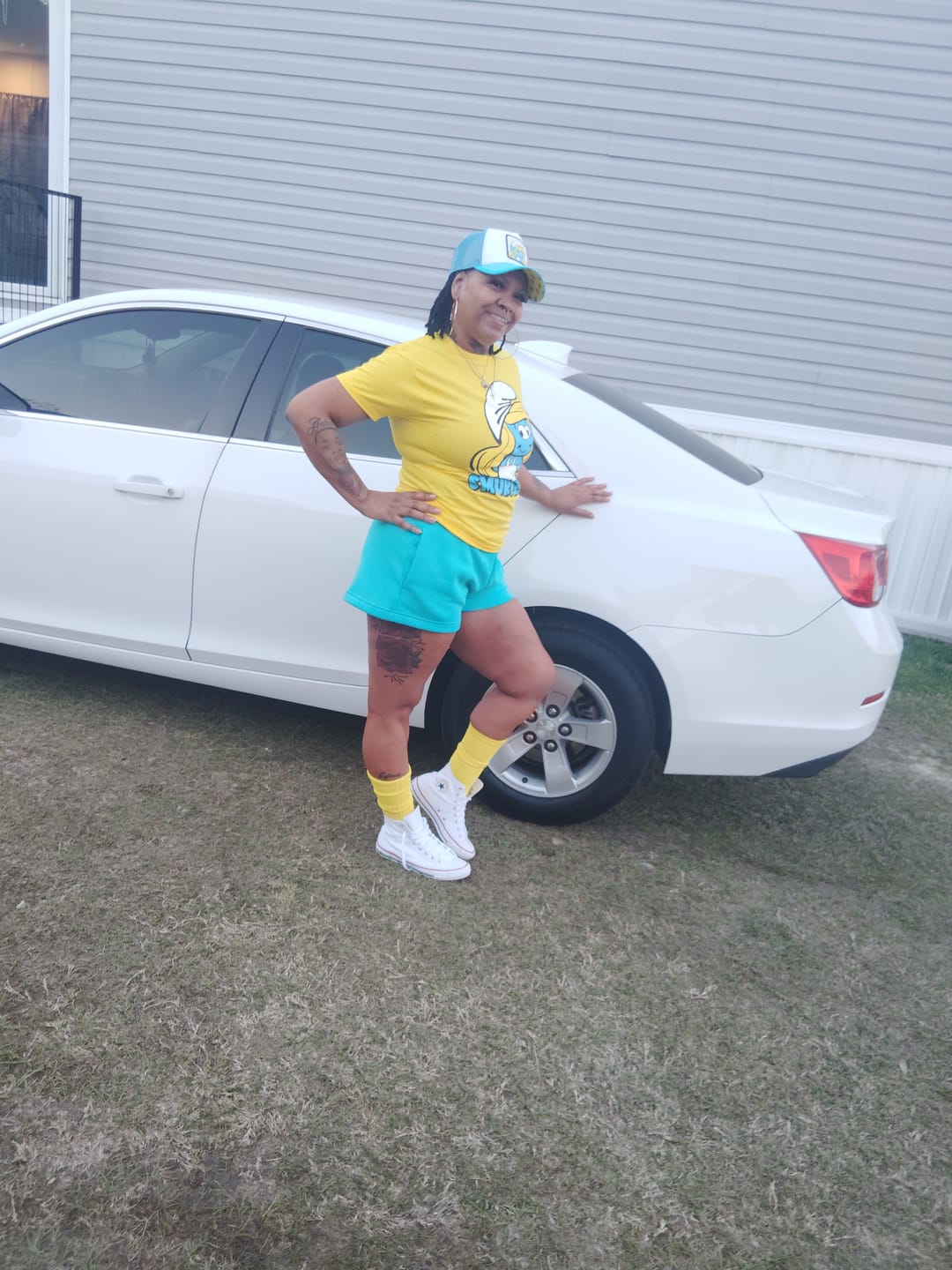Customer photo review of OVERLORD X Smurfs: Smurfette Trucker Cap