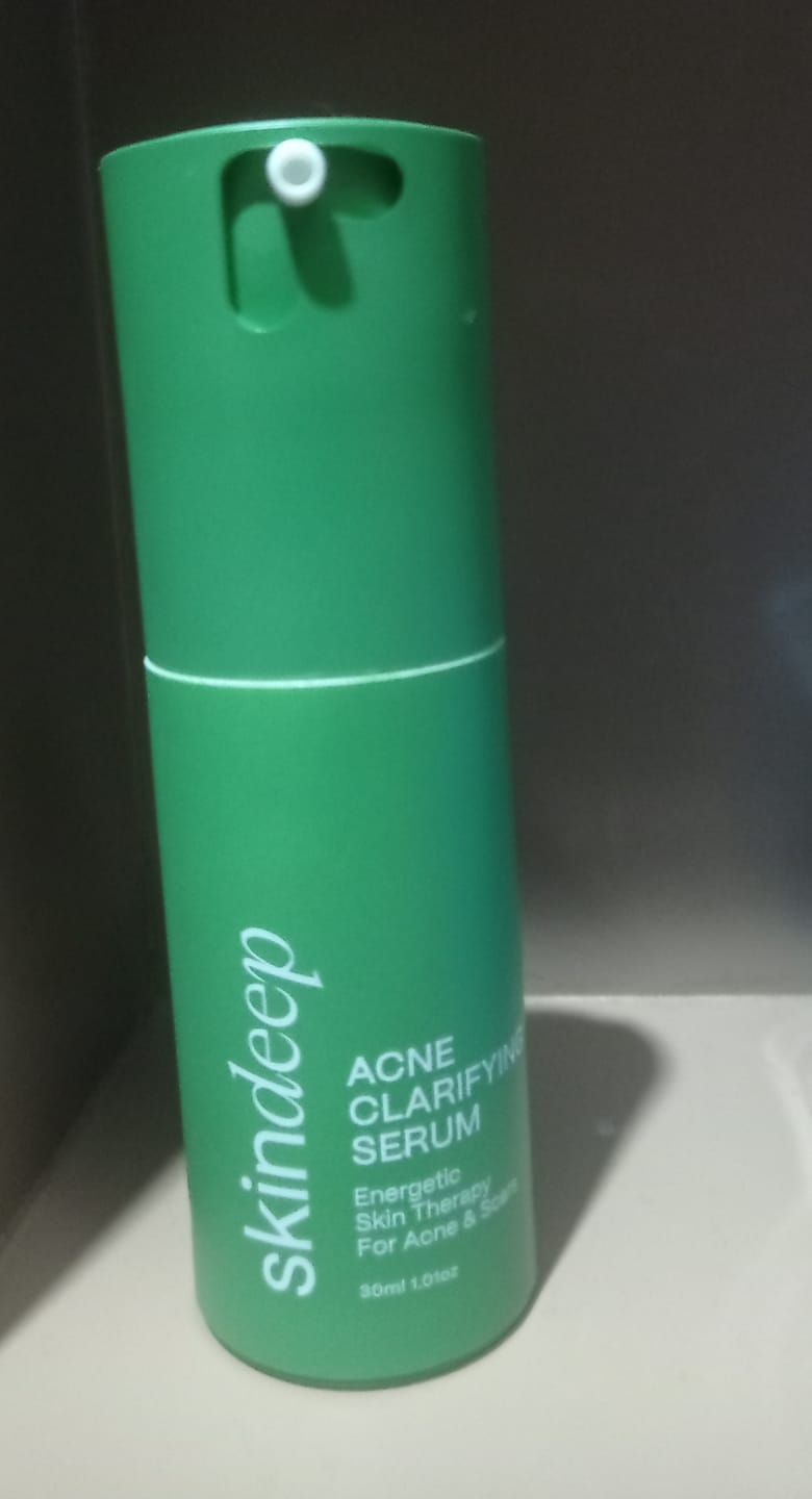Customer photo review of ACNE CLARIFYING SERUM - Energetic Skin Therapy for Acne & Scars