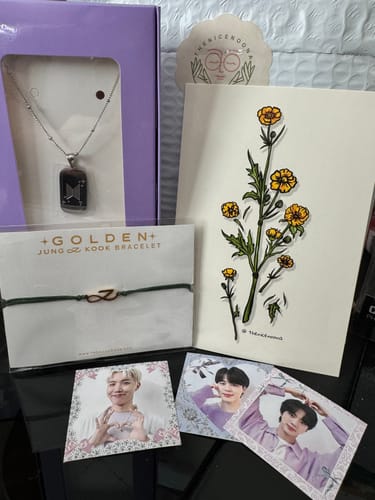 Customer photo review of BTS JK Golden Bracelet