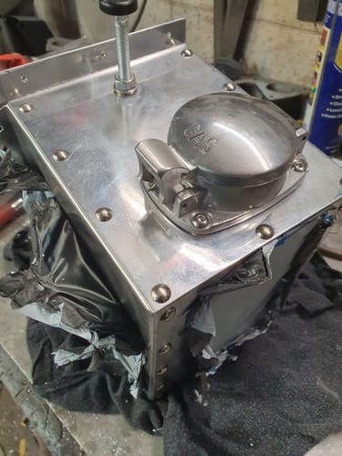 Customer photo review of 63mm Aston Style Alloy Fuel Cap and Neck Assembly