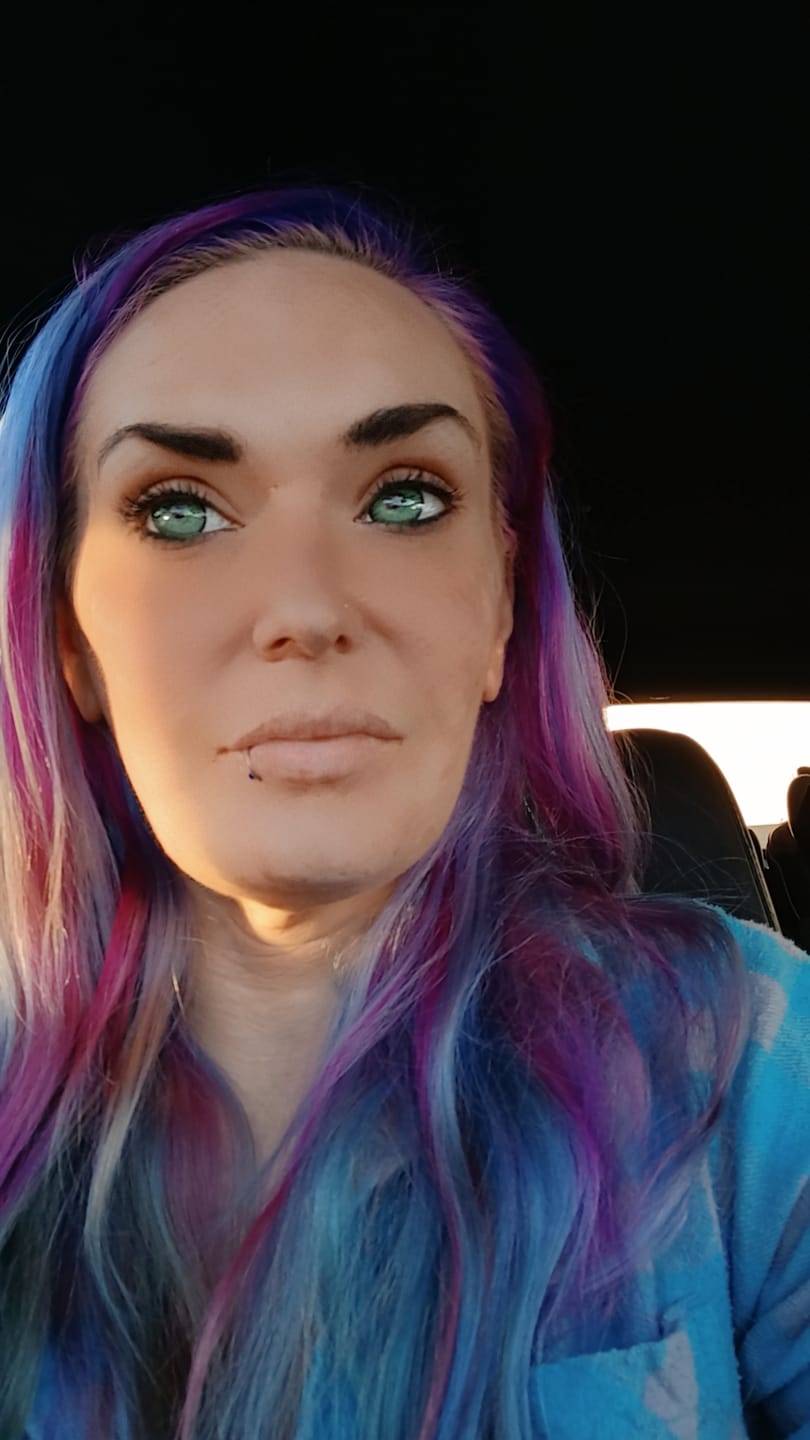 Customer photo review of Vega Bright Forest Green Prescription Colored Contact Lenses