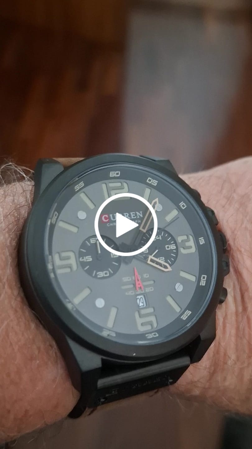 Customer video review of Curren Sofia® orologio uomo pelle