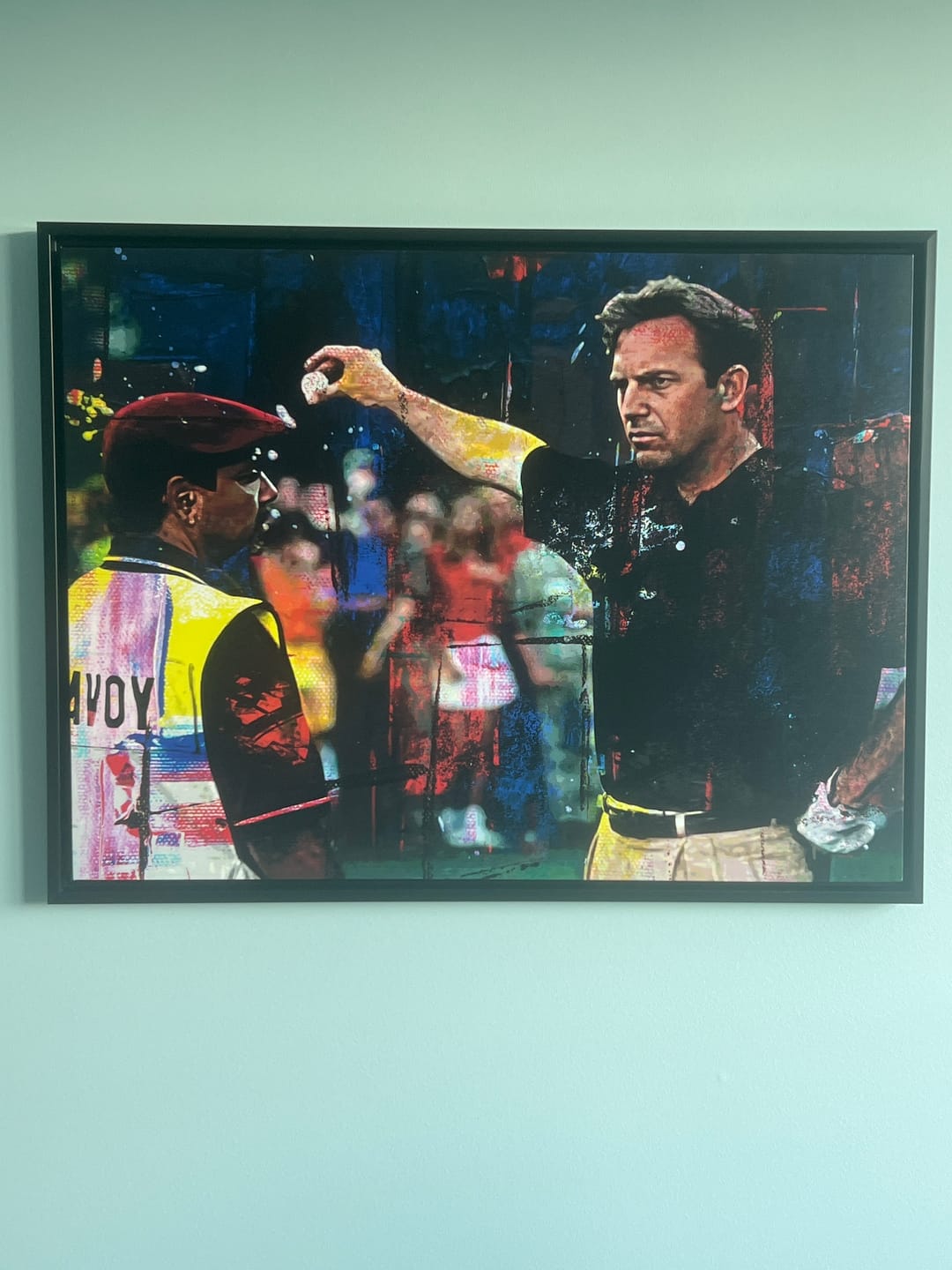 Customer photo review of Tin Cup Final Hole Wall Art