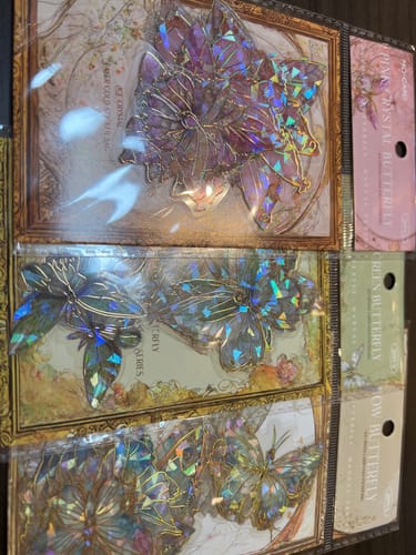 Customer photo review of Die-Cut Holo Butterfly Stickers