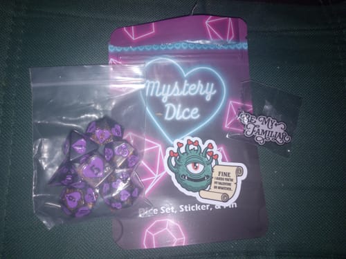 Customer photo review of Sweetheart Mystery Dice