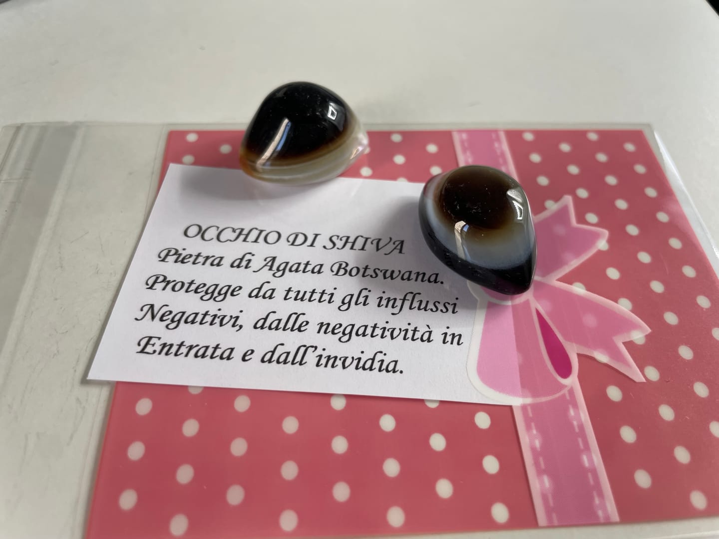 Customer photo review of Occhio di Shiva per la Protezione - Agata Botswana