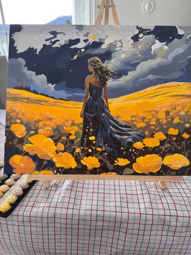 Customer photo review of "Golden Dreams" Paint by Numbers Kit