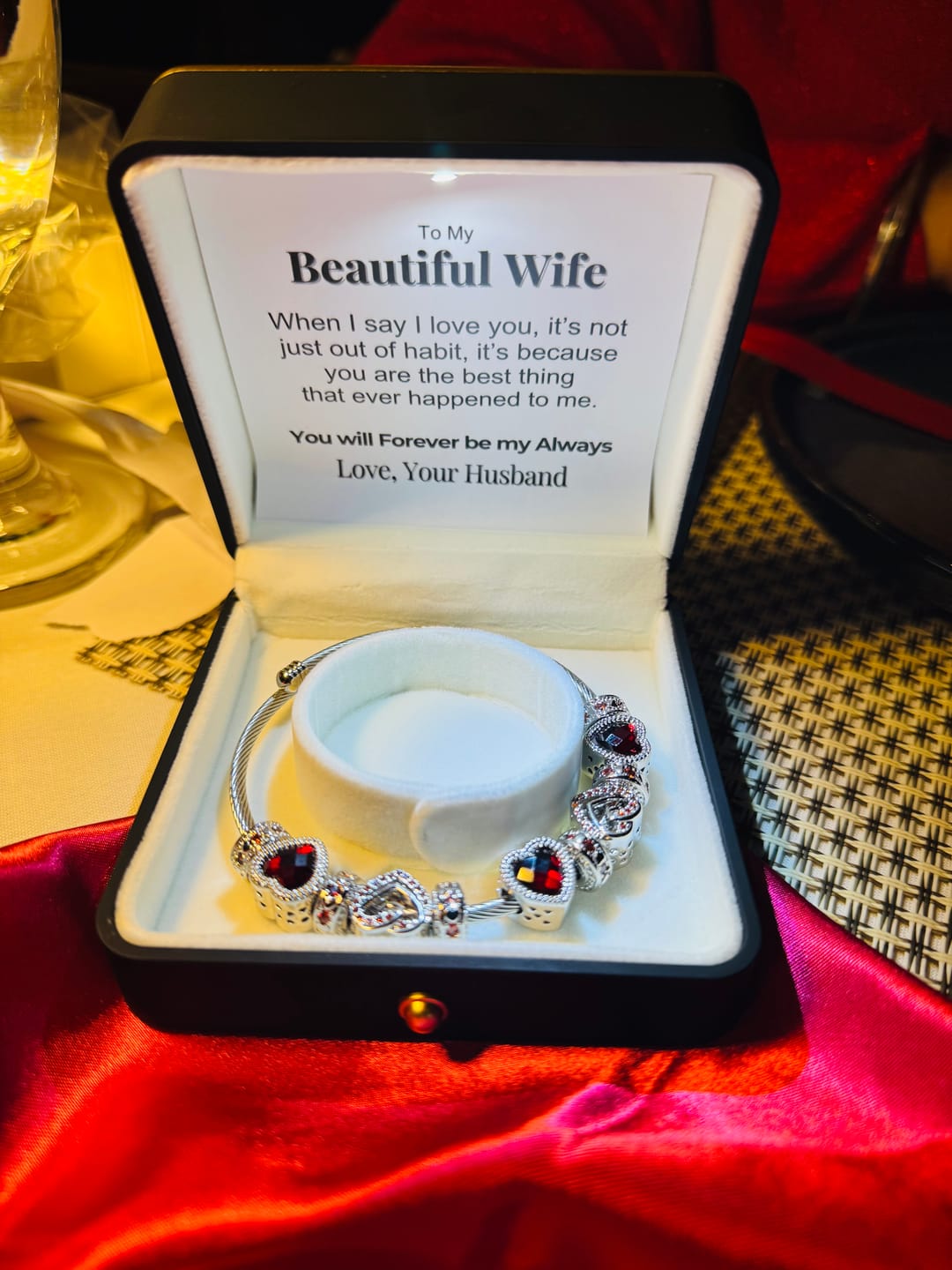 Customer photo review of To My Wife - You Are The Best Thing Bracelet
