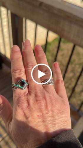 Customer video review of Cascading Ridges Ring - Black Onyx