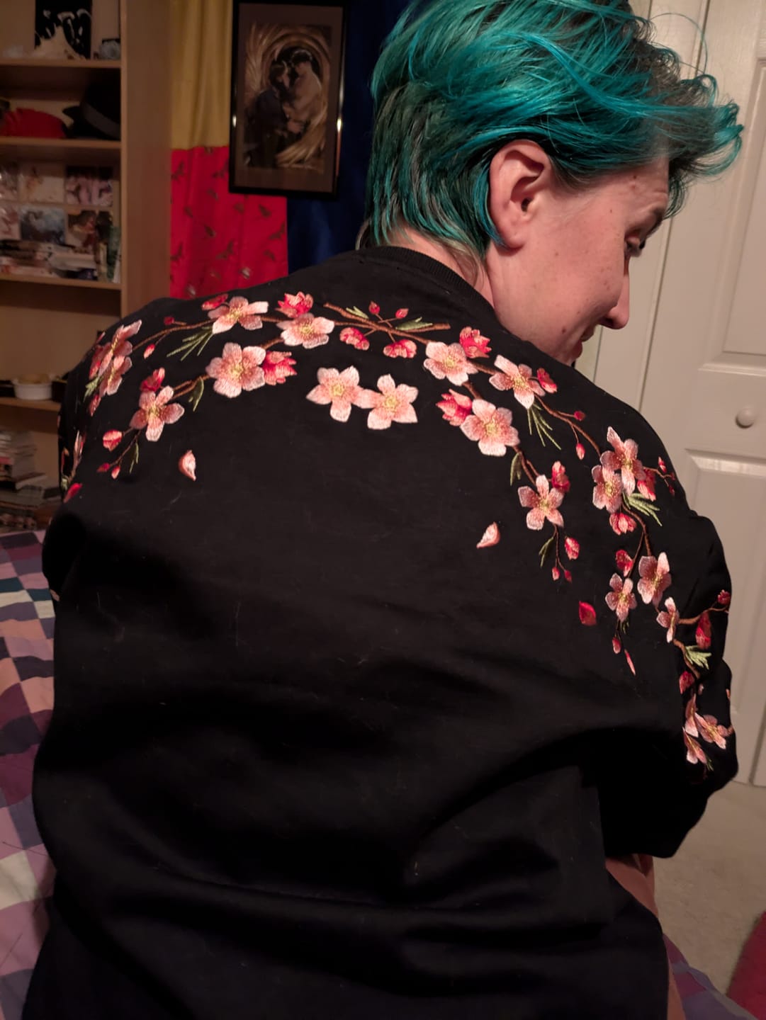 Customer photo review of Sakura Embroidered Sweatshirt