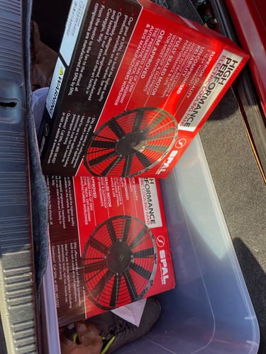 Customer photo review of SPAL 11" Slim Fan (Medium Profile Series) - For Radiator or Dual Fan Shroud Engine Lid (1607 CFM, 48% Increase - TESTED)