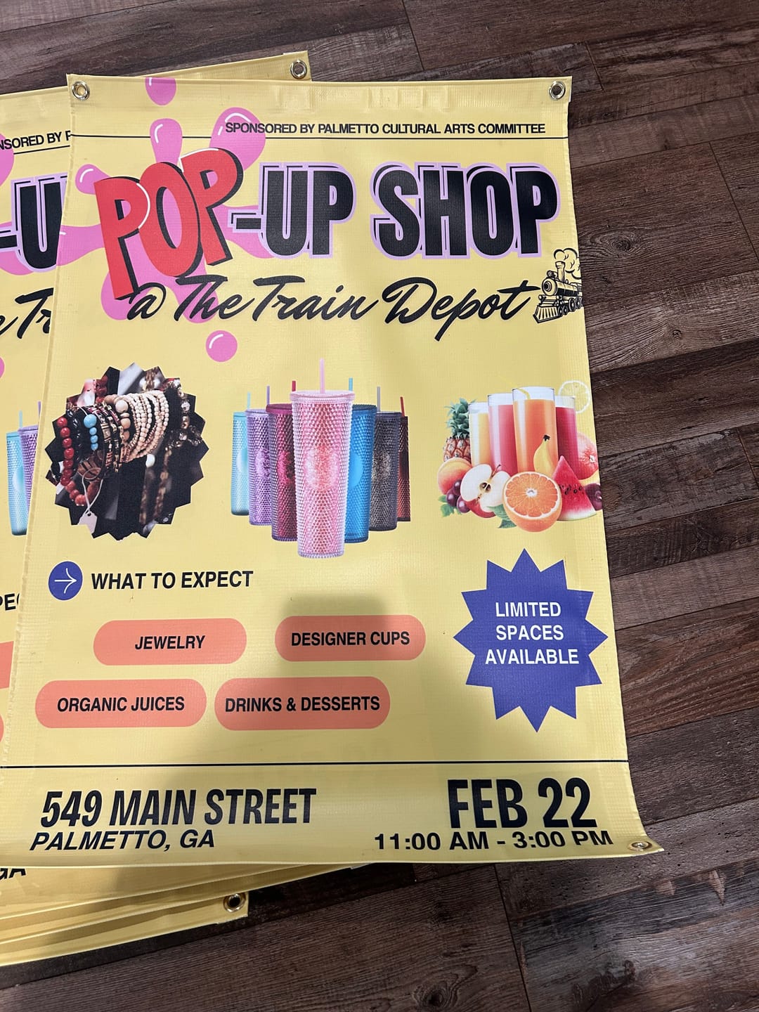 Customer photo review of Custom Banner | Single-Sided 13oz Vinyl Banner