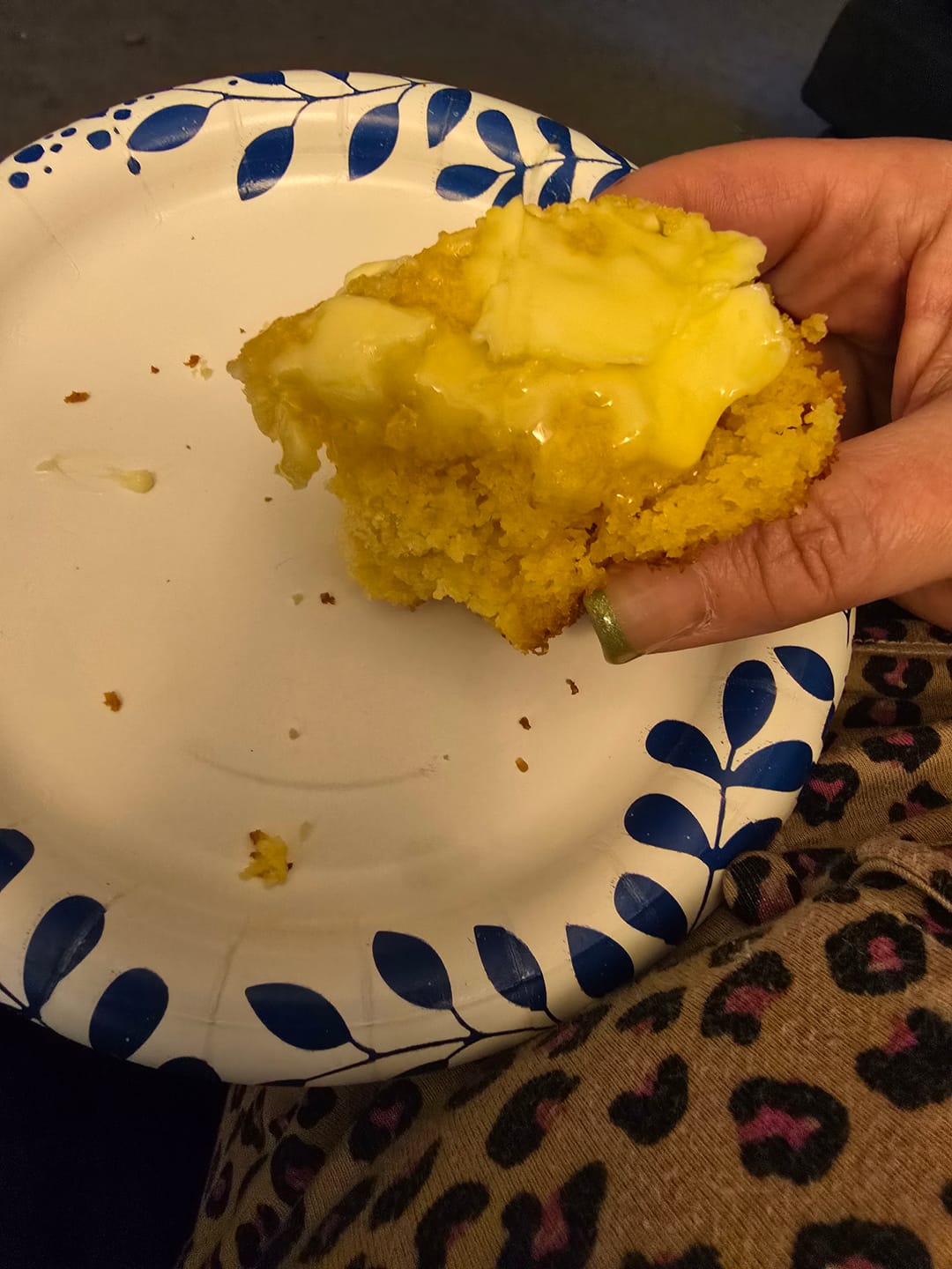 Customer photo review of Cousin T's Gourmet Honey Cornbread Mix