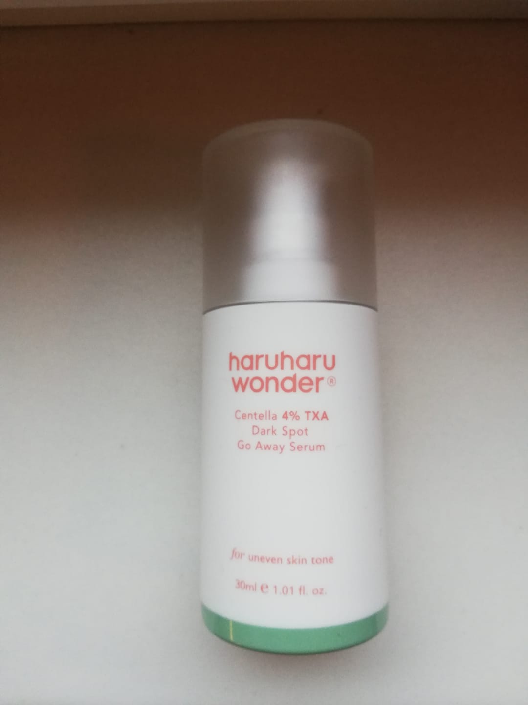 Customer photo review of Serums hiperpigmentācijas novēršanai Haruharu WONDER Centella 4% TXA Gel Serum