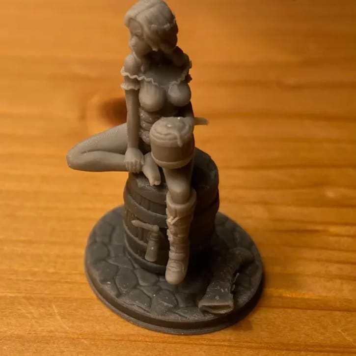 Customer photo review of Jalissa, Female Fighter Pinup