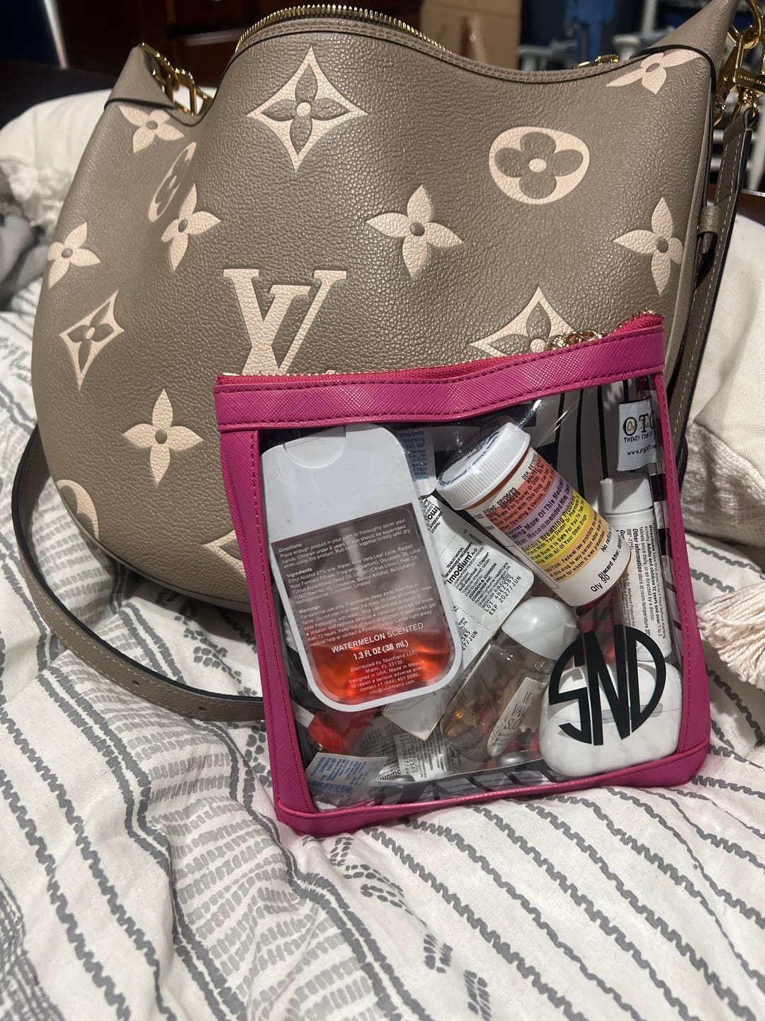 Customer photo review of #3 Nudie Hot Pink Pouch