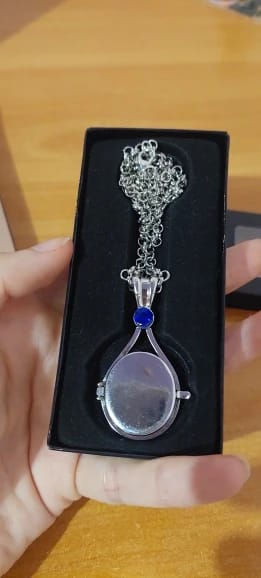 Customer photo review of H2O Just Add Water Mermaid Locket Necklace