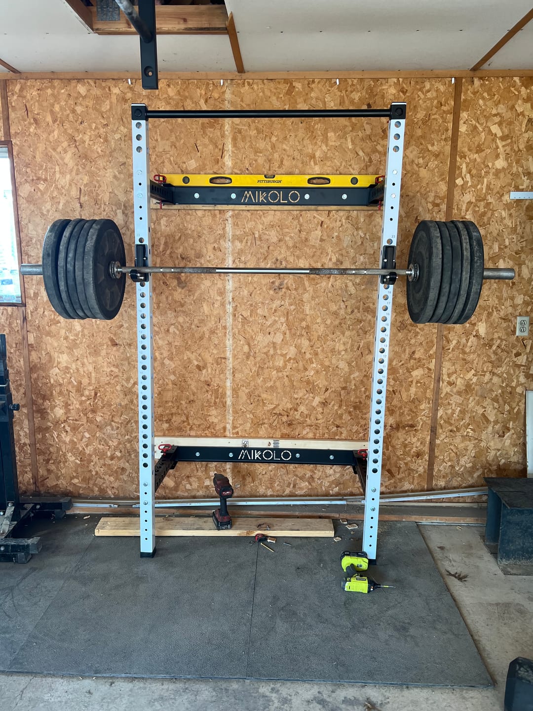 Customer photo review of FOLDGYM™ Wall Mounted Folding Squat Rack