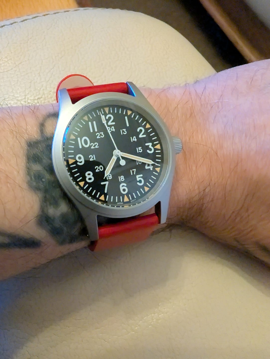 Customer photo review of The "Daily Beater" Field Watch