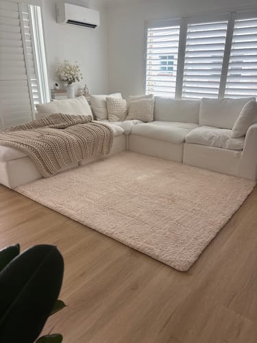 Customer photo review of Deluxe Shaggy Relax Mat - 35mm Memory Foam