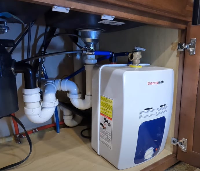Customer photo review of 1.32 Gallon Point of Use Mini Tank Electric Water Heater w/ UL Listed - 120V