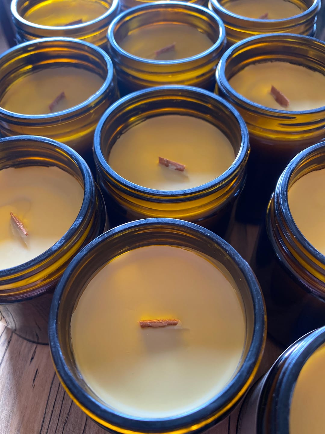 Customer photo review of 9oz (250ml) 20 CASES OF 12 - $1.10/Each - (240 JARS) Amber Glass Straight-Side Jar (CS/12)