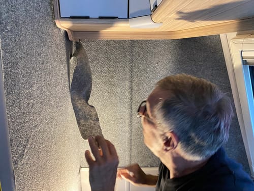 Customer photo review of Carpet Filz selbstklebend für Camper