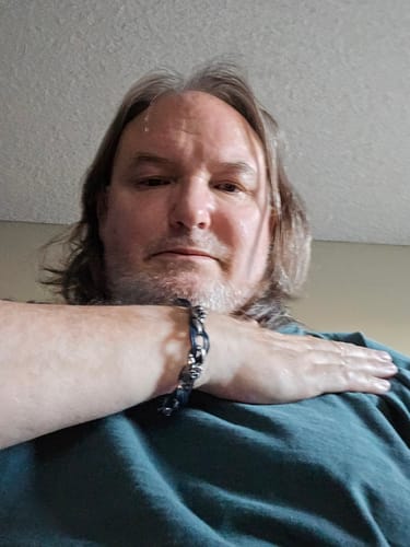 Customer photo review of Roaring Steel Leather Bracelet
