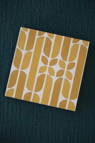 Caracara Citrus 8 Square Cement Tile by Trina Turk