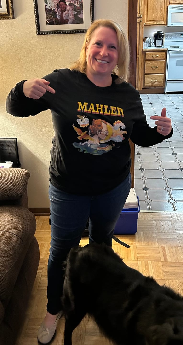 Customer photo review of Mahler: Illustrated T-Shirt