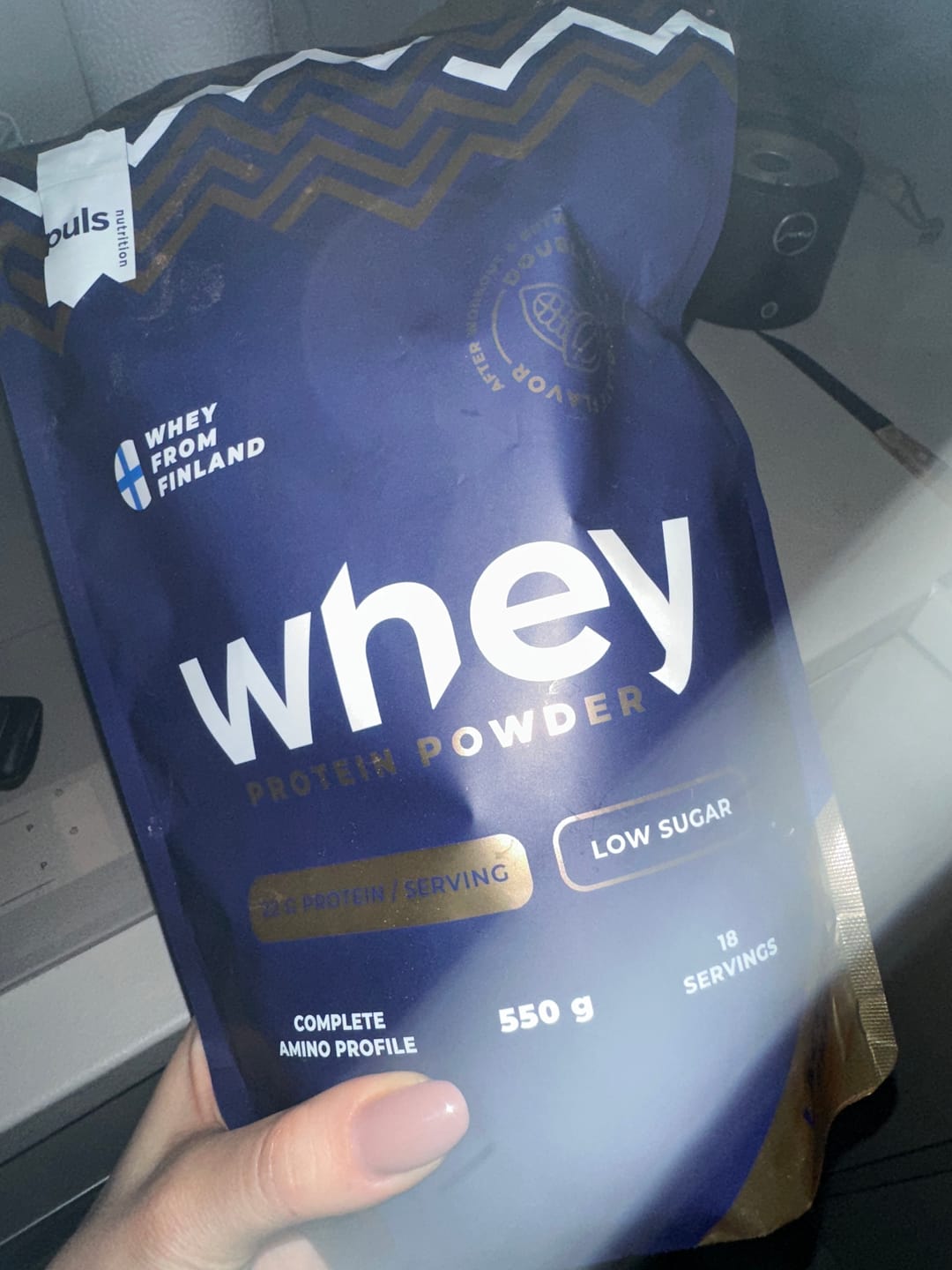 Customer photo review of WHEY PROTEIN Double chocolate 550 g LACTOSE FREE