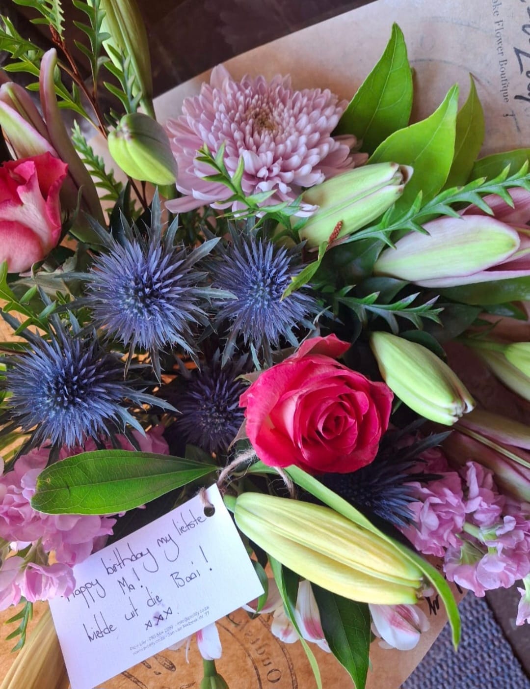 Customer photo review of Pretty In Pastels - Fresh Flower Bunch In Different Pastel Colours
