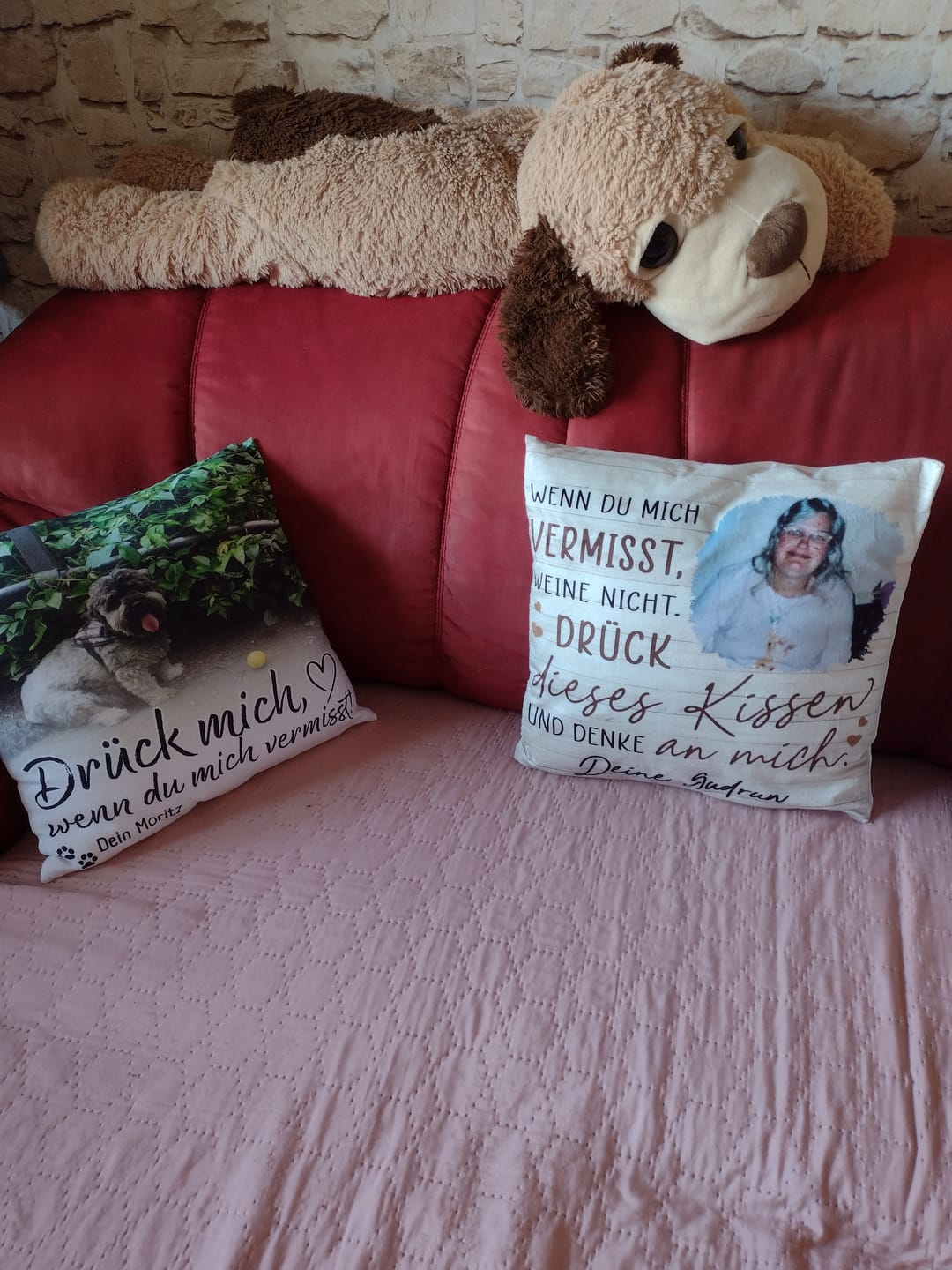 Customer photo review of Immer bei dir - Familien-Kissen