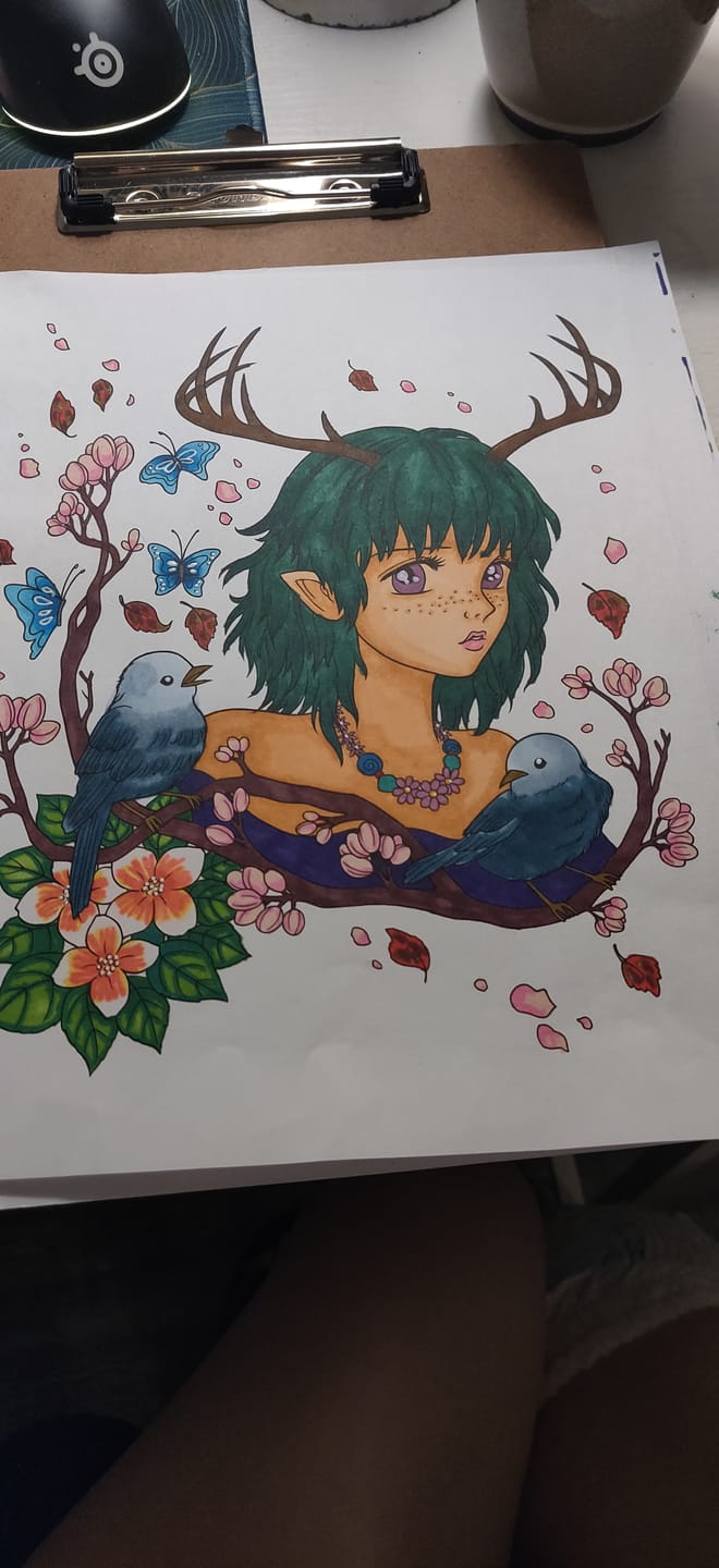 Customer photo review of Ohuhu Kaala Five Tones Slim Broad and Fine Dual Tips Alcohol Art Markers