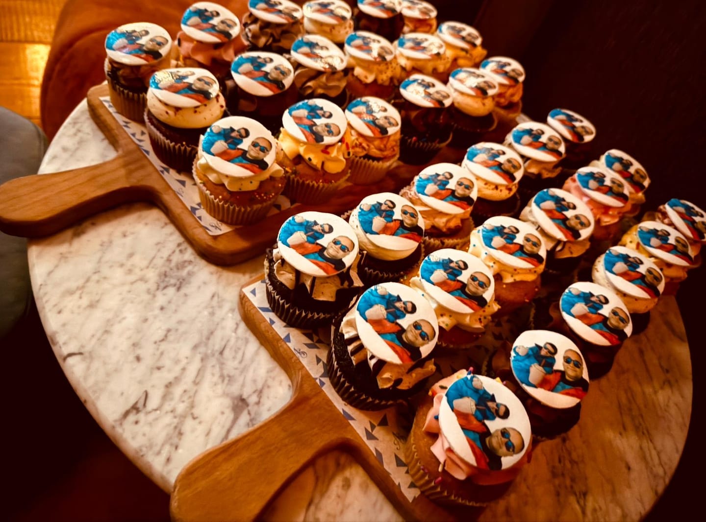 Customer photo review of Edible Photo Cupcakes