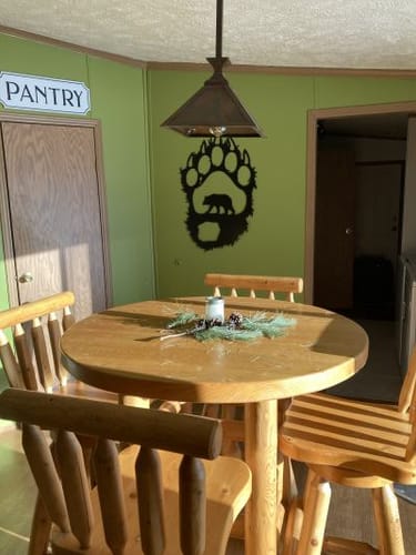 Customer photo review of Bear Paw - Metal Wall Art