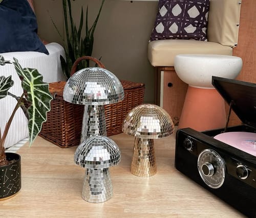 Customer photo review of Mushroom Disco Lamp