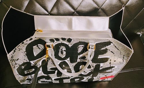 Customer photo review of "DOPE BLK GIRL" Affirmation Tote - 2 Colorways