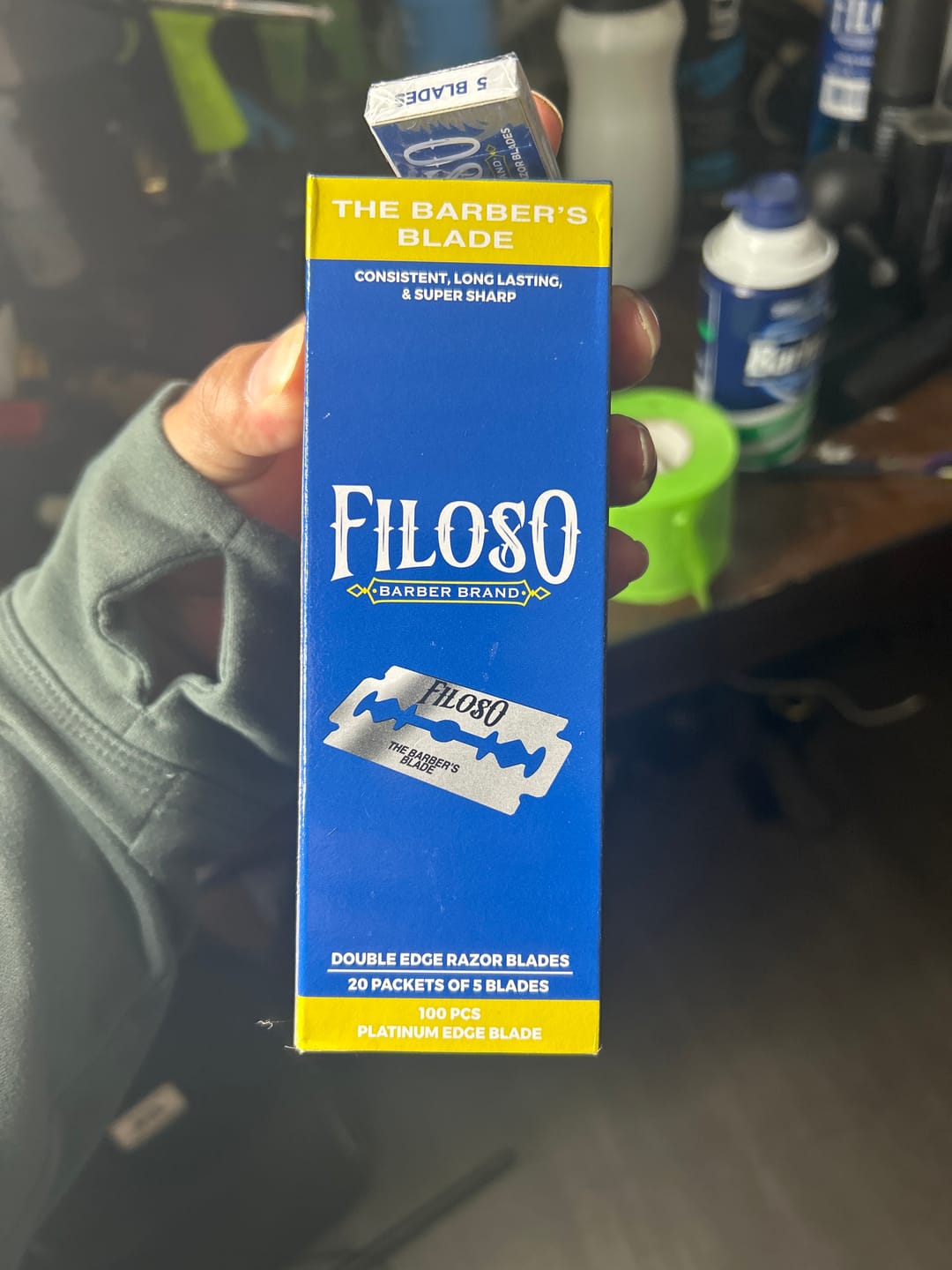 Customer photo review of Filoso Razor Blades